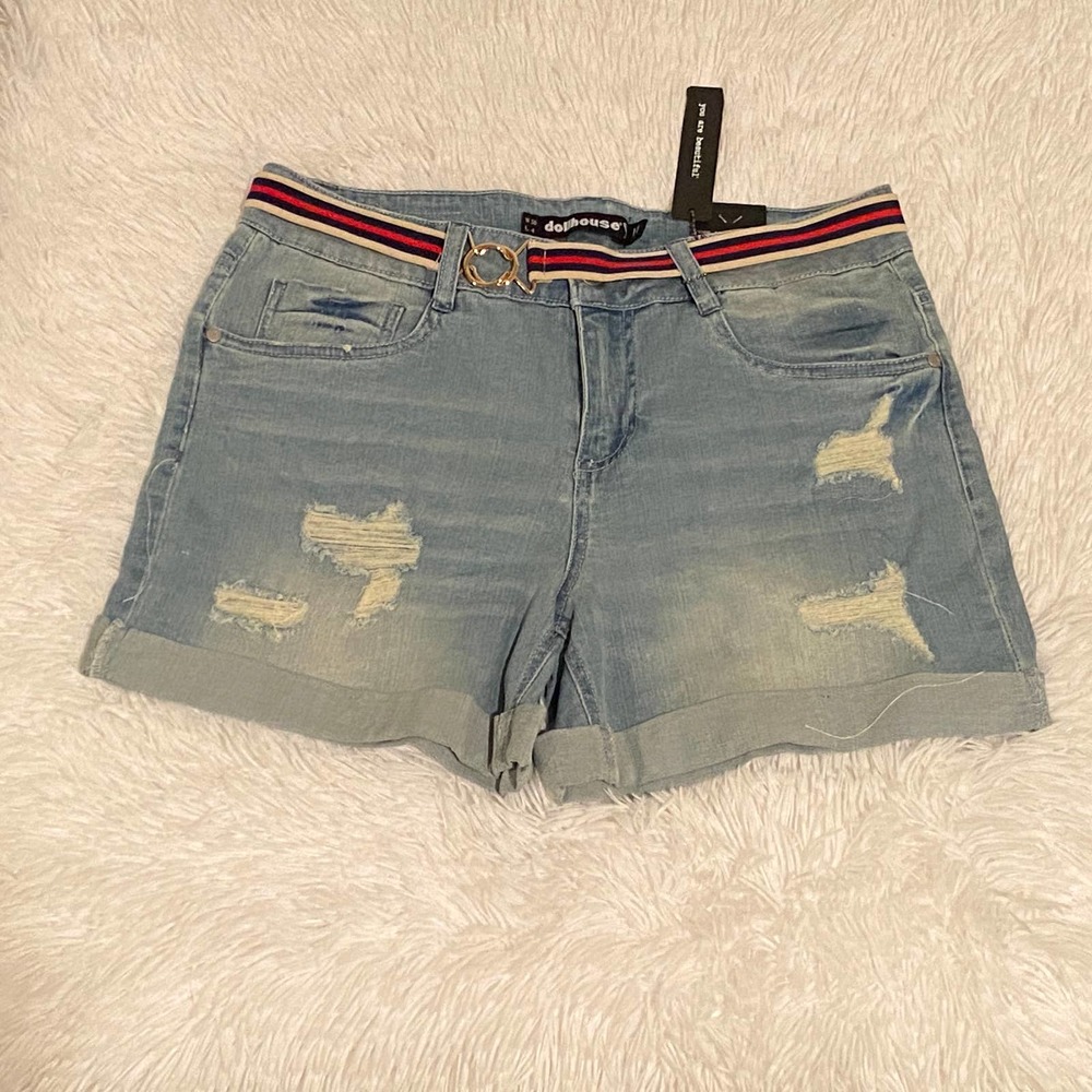 NWT Dollhouse DYLAN Shorts with Belt Denim 30 / 11